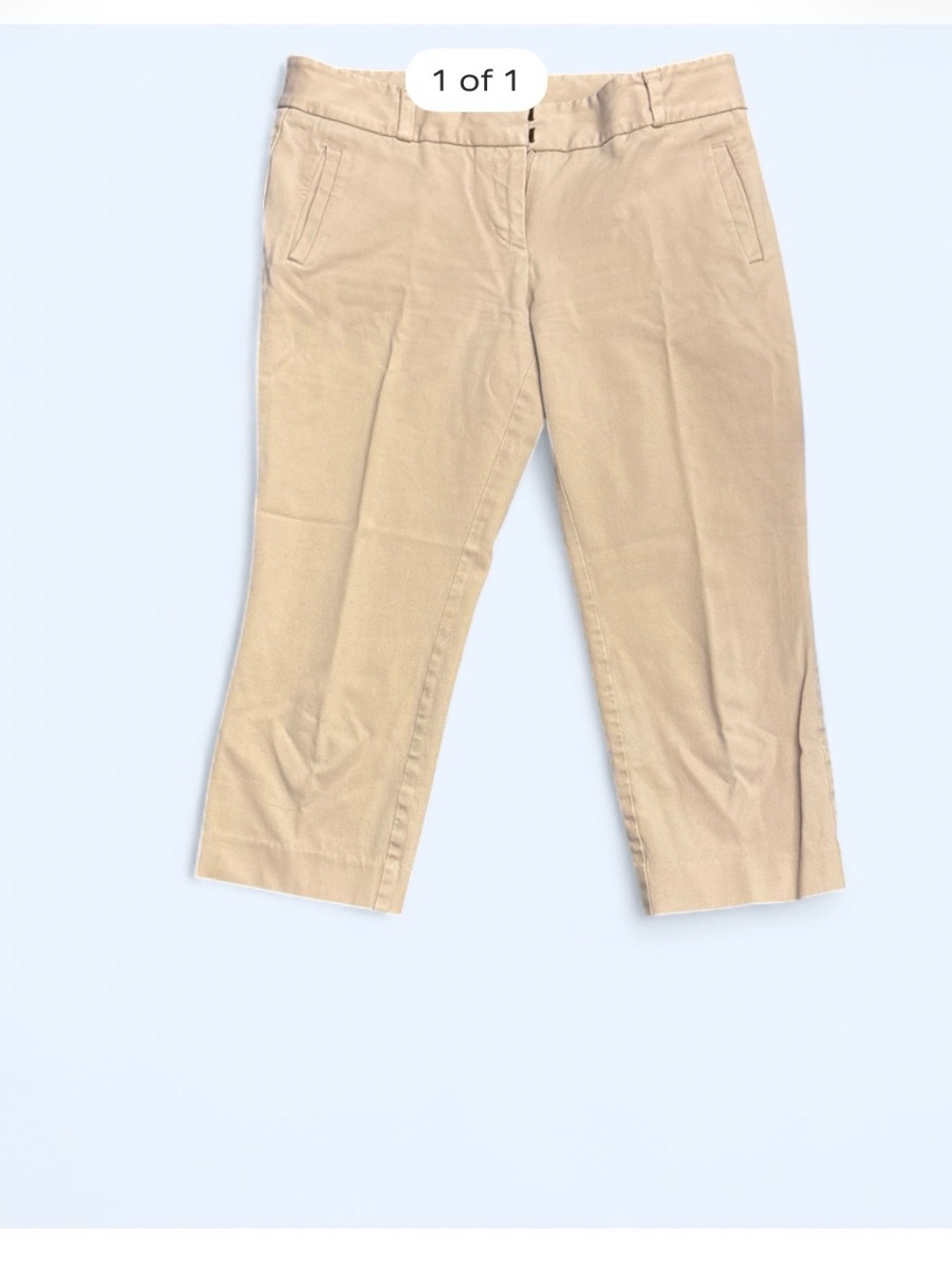 LOFT Beige Cropped Capris